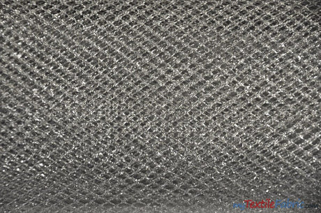 Metallic Lurex Mesh | Metallic Fish Net | 58" Wide | Silver Metallic Net | Metallic Mesh for Cosplay, Dance wear, Costumes. Tutu | newtextilefabric 