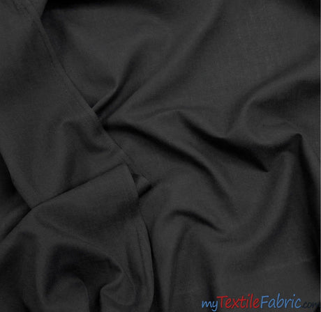 100% Cotton Fabric by the Continuous Yard | 60" Wide | White Navy and Black | Cotton Sheeting | Mask Fabric, Shirt, Pouch | Fabric mytextilefabric Yards Black 