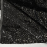 Load image into Gallery viewer, Black Silky Velvet with Metallic Lurex | 52&quot; Wide | Polyester Super Soft Lurex Velvet | Soft Metallic Velvet for Dresses, Clothing, Skirts, Costume | Fabric mytextilefabric 
