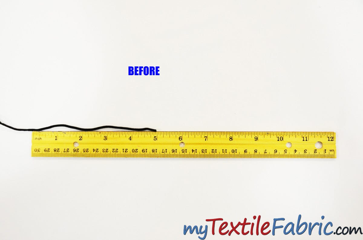 Black 3mm Round Knitted Elastic Cord | Latex Free Elastic Cord | Fabric mytextilefabric 