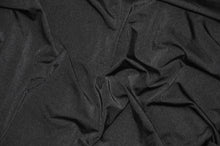 Load image into Gallery viewer, Nylon Spandex 4 Way Stretch Fabric | 60&quot; Width | Great for Swimwear, Dancewear, Waterproof, Tablecloths, Chair Covers | Multiple Colors | Fabric mytextilefabric Yards Black 