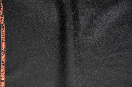 Black Polyester Suiting Fabric | 58" Wide | Black Woven Polyester Suiting Fabric | Fabric mytextilefabric 