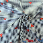 Load image into Gallery viewer, Valentine Heart Gingham Cotton Fabric by the Yard My Textile Fabric 

