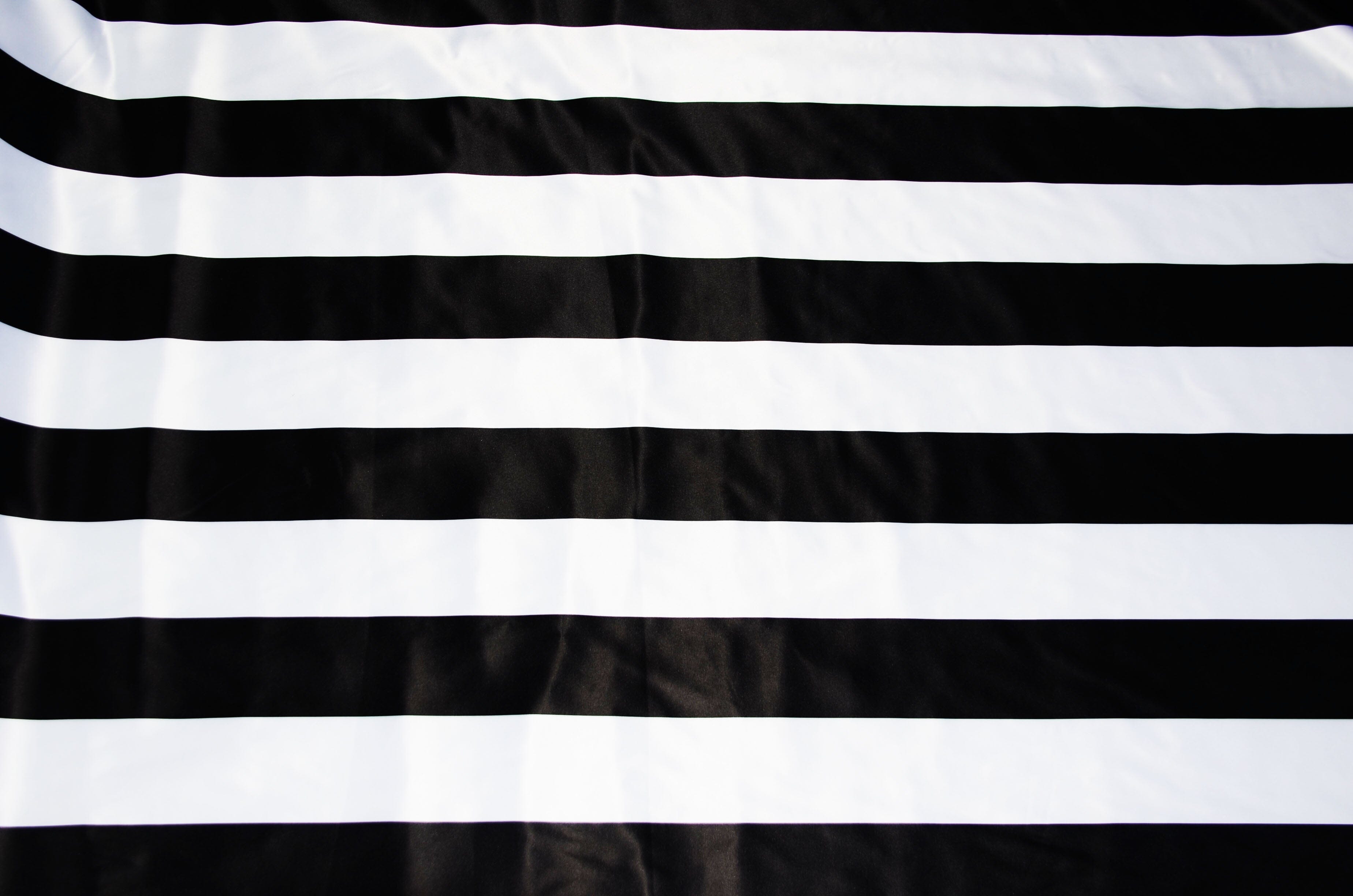 3.5" Stripe Satin Print | Dull Satin Print | 58/60" Wide | Multiple Colors | Stripe Satin Print Fabric | Fabric mytextilefabric Yards Black White 3.5 Inch Stripe 