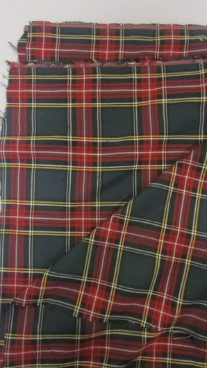 Anthracite Plaid Fabric by The Yard - Charcoal Gray Tartan with Red Lines,  Home Decor Fabric for Cushions, Furniture, Chair, Seat Upholstery