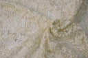 Metallic Enchanted Lace Fabric | Enchanted Sheer Embroidery | 52" Wide | Patina Sheer Lace | Blissful Sheer Lace | Fabric mytextilefabric Yards Ivory 