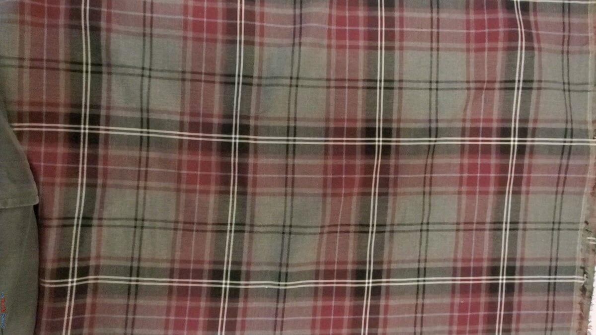 Grey Kilt Fabric | Grey Plaid Checker | Grey Tartan Fabric | 60" Wide | Poly Rayon Kilt | Decor, Napkins, Scarves, Costumes, Blanket, Face Mask, Kilt | My Textile Fabric 