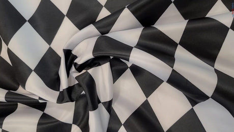 Harlequin Satin Print | Dull Satin Print | 58/60" Wide | Diamond Rhombus Print | Fabric mytextilefabric 