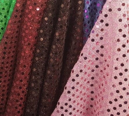 Confetti Dot Sequins Fabric | 3mm Sequins Fabric | 45" Wide | Glued 3mm Sequins Fabric | Costume Cosplay Fashion Decoration | Fabric mytextilefabric 
