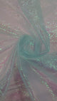 Crush Iridescent Organza Fabric | Crush Pearl Organza | 40" Wide | Crush Holographic Organza Fabric | Costume, Decoration, Apparel, Cosplay, Dance Wear