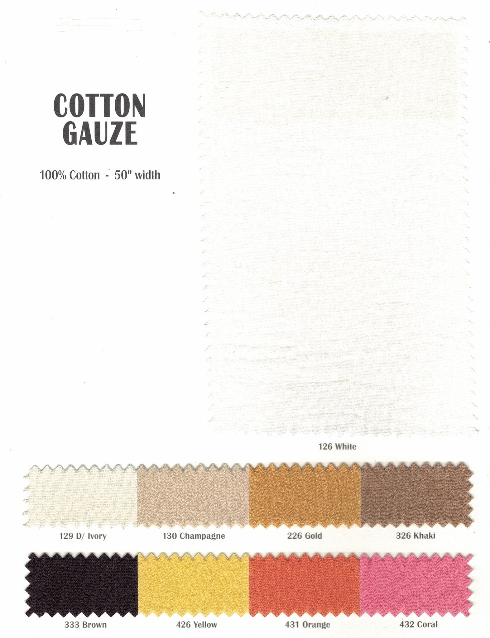 100% Cotton Woven Gauze Squares