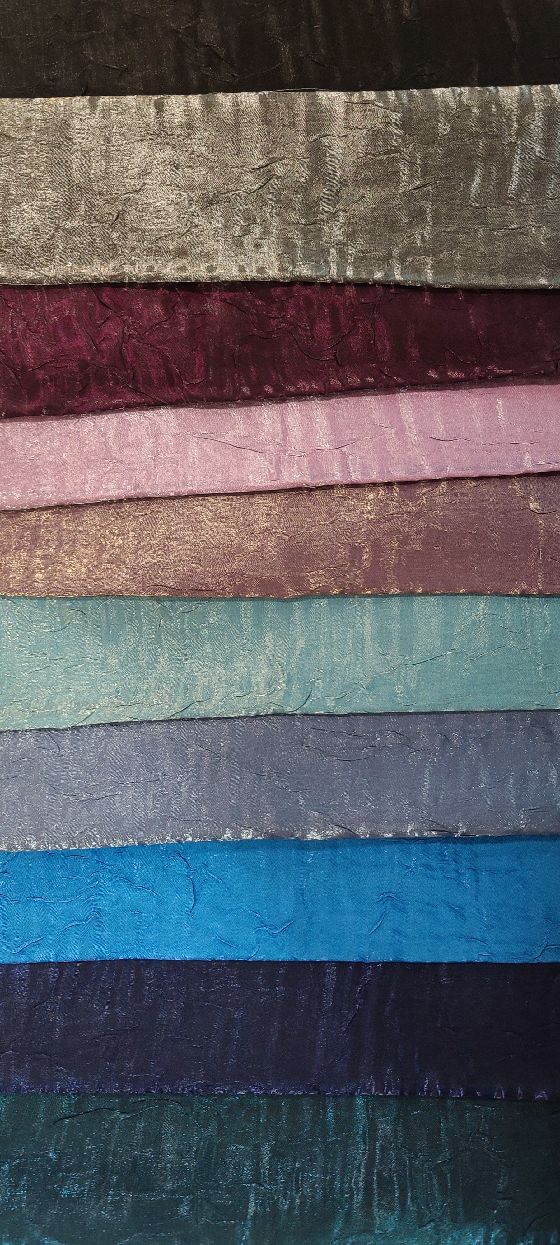 Iridescent Crush Shimmer Fabric | Iridescent Fabric | 54" Wide | Multiple Colors | Wholesale Bolt | Fabric mytextilefabric 
