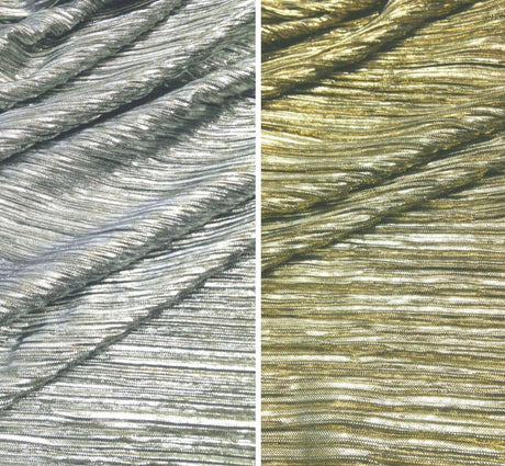 Crush Lame | Metallic Crease Crinkled Lame | 52" Wide | Fabric mytextilefabric 