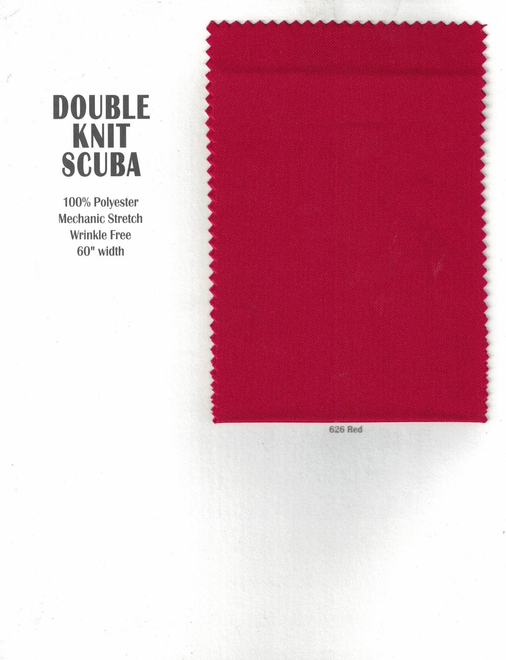 Scuba Double Knit Fabric | Basic Wrinkle Free Polyester Fabric with Mechanical Stretch | 60" Wide | Multiple Colors | Poly Knit Fabric | Fabric mytextilefabric 