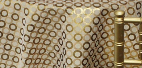 Metallic Contempo Brocade | Contempo Jacquard | 60" Wide | Drapery, Curtains, Tablecloth, Costume | Multiple Colors | Fabric mytextilefabric Yards Gold 