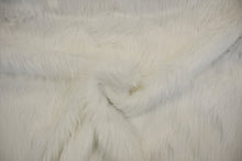 Load image into Gallery viewer, White Faux Fur 2&quot; Pile | White Fur Fabric | Fursuit Fur | Fake Fur Fabric | Costume &amp; Cosplay Fur Fabric | Long Pile Faux Fur | White Shag | Fabric mytextilefabric 
