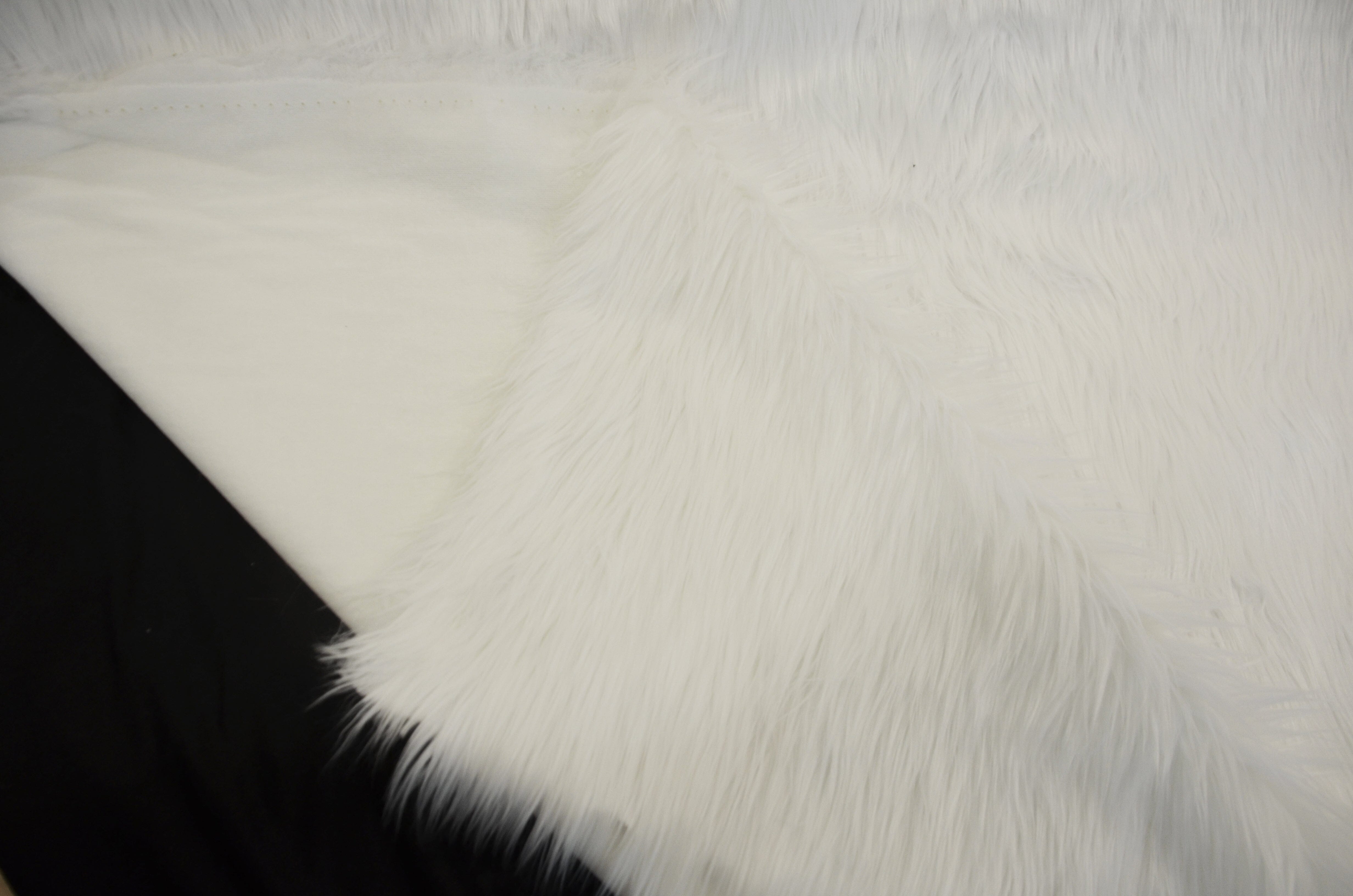 White Faux Fur 2" Pile | White Fur Fabric | Fursuit Fur | Fake Fur Fabric | Costume & Cosplay Fur Fabric | Long Pile Faux Fur | White Shag | Fabric mytextilefabric 