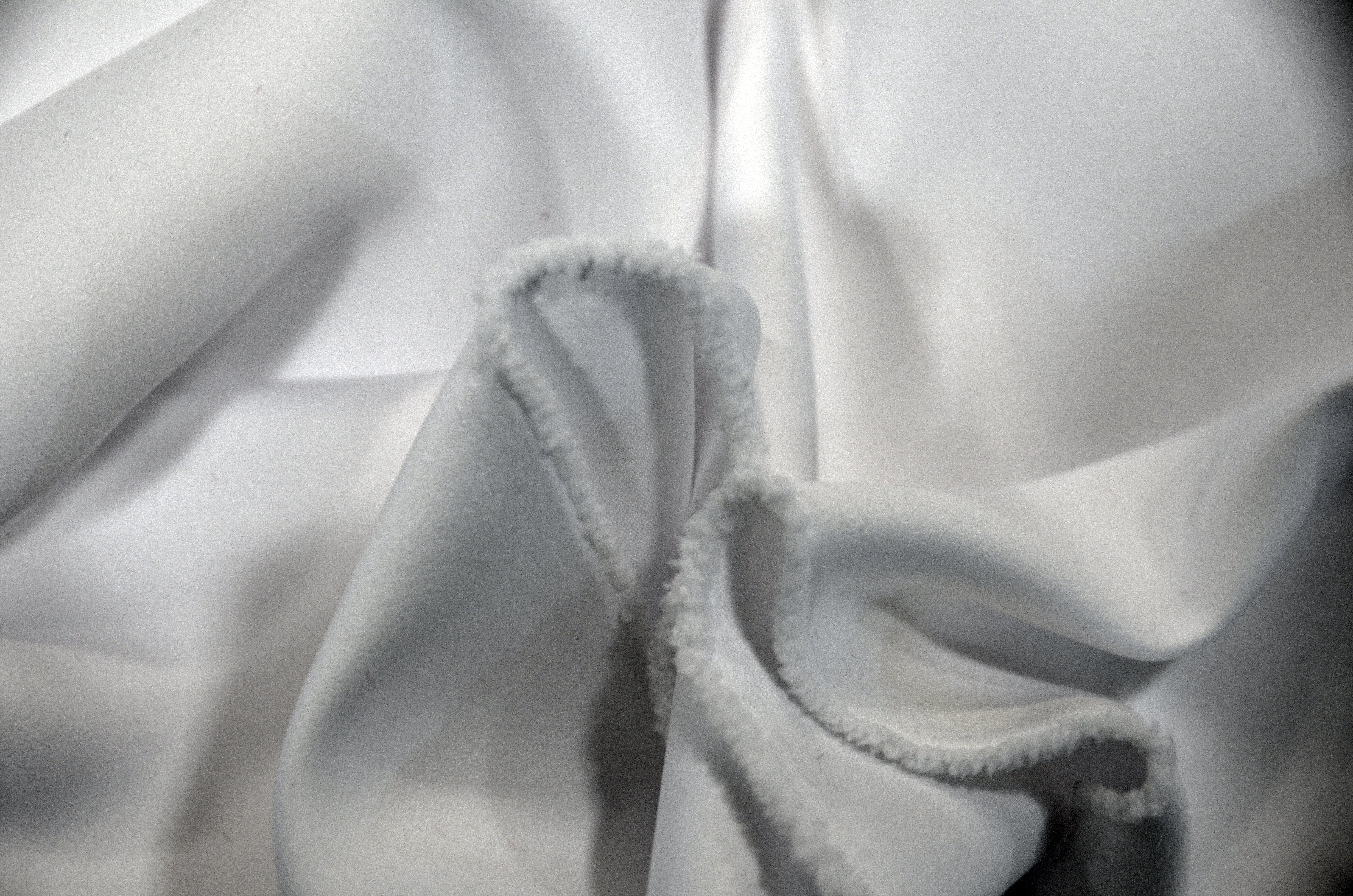 Japanese Matte Satin Peau de Soie Fabric | White Matte Satin | White Duchess Satin | Heavy Dull White Wedding Dress Satin for Bridal Wear | Fabric mytextilefabric 