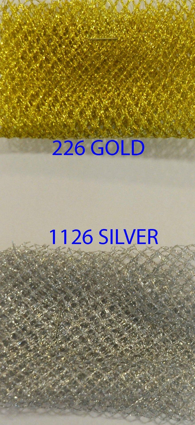 Metallic Lurex Mesh | Metallic Fish Net | 58" Wide | Silver Metallic Net | Metallic Mesh for Cosplay, Dance wear, Costumes. Tutu | newtextilefabric 