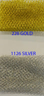 Metallic Lurex Mesh | Metallic Fish Net | 58" Wide | Silver Metallic Net | Metallic Mesh for Cosplay, Dance wear, Costumes. Tutu | newtextilefabric 