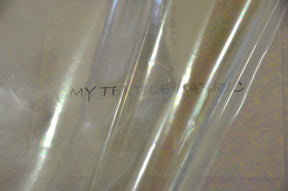 Iridescent Transparent TPU Fabric | Holographic TPU Fabric Yard x 54" Wide | Rainbow & Waterproof TPU | Non Transparent | Soft Non Stretch Fabric mytextilefabric 