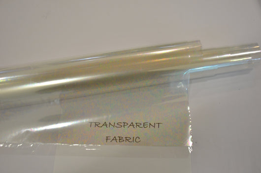 Iridescent Transparent TPU Fabric | Holographic TPU Fabric Yard x 54