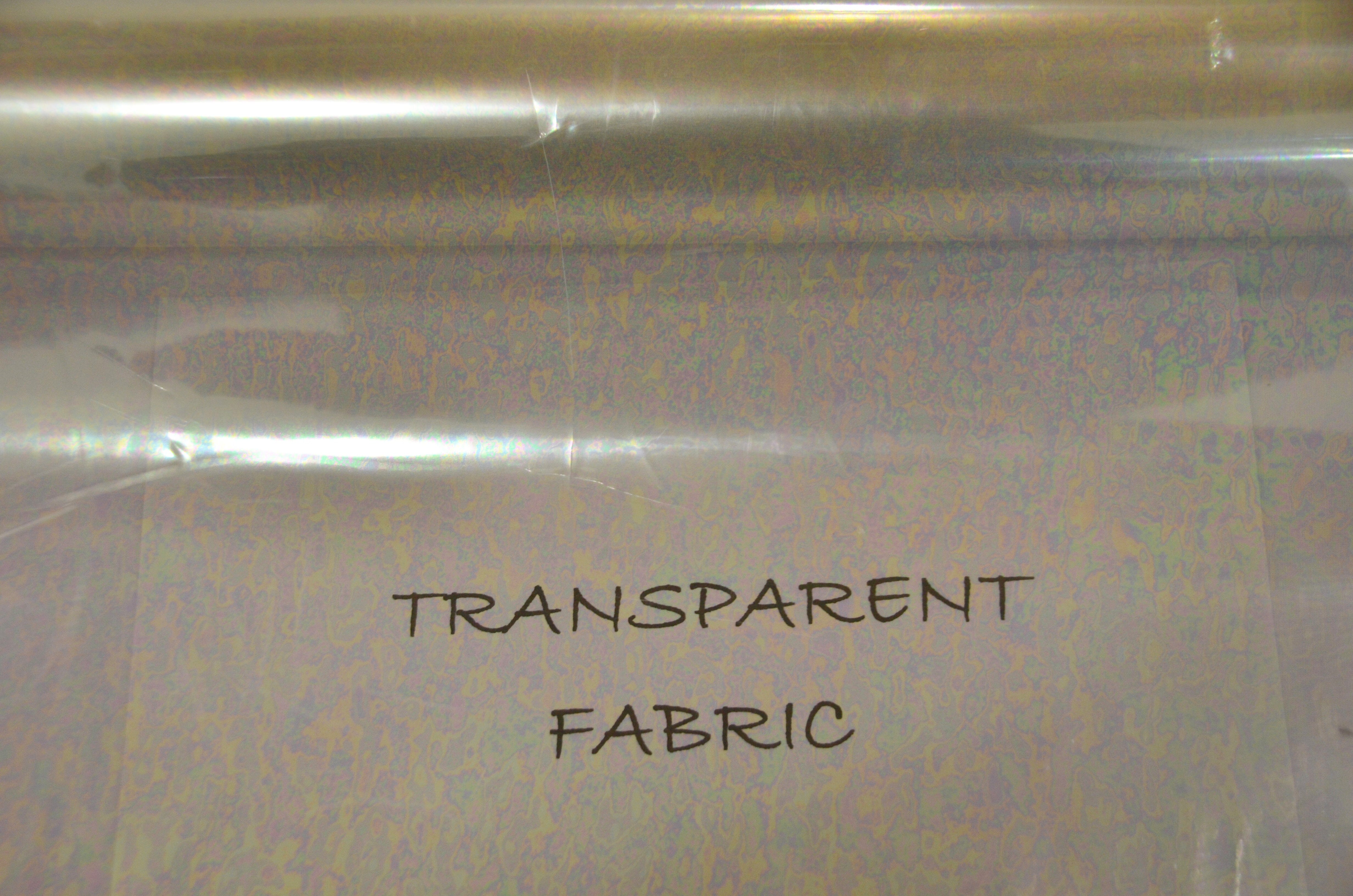 Iridescent Transparent TPU Fabric | Holographic TPU Fabric Yard x 54" Wide | Rainbow & Waterproof TPU | Non Transparent | Soft Non Stretch Fabric mytextilefabric 