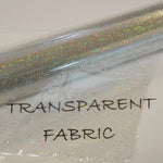 Load image into Gallery viewer, Transparent Glitter TPU Fabric | Holographic TPU Fabric Yard x 54&quot; Wide | Rainbow &amp; Waterproof TPU | Non Transparent | Soft Non Stretch | Fabric mytextilefabric 
