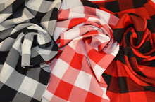 Load image into Gallery viewer, Buffalo Plaid Gingham Checkers | 2&quot; Plaid Checkers | 60&quot; Wide | Buffalo Checkers Fabric | Fabric mytextilefabric 