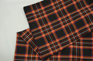 Irish Black Kilt Fabric