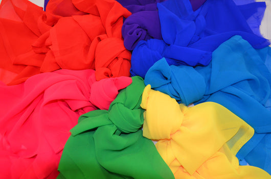 Silky Chiffon Fabric | Imitation Silk Chiffon | Super Soft & Flowy | 43