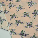 Load image into Gallery viewer, Love Flower Rayon Challis Fabric by the Continuous Yard | 60&quot; Wide | Floral Rayon Challis Fabric | Rayon Challis for Dresses and Skirts | Fabric mytextilefabric Yards Dusty Pink 
