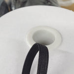 Load image into Gallery viewer, 1/4 Inch Elastic Braided | 220 Yard Spool | White and Black | My Textile Fabric 
