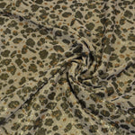 Load image into Gallery viewer, Animal Stretch Glimmer Knit Fabric | Cheetah | Leopard | Tiger | 2 Way Stretch | 56&quot; Wide | Metallic Glitter Spandex Knit Fabric | Fabric mytextilefabric Yards Leopard Animal Print 
