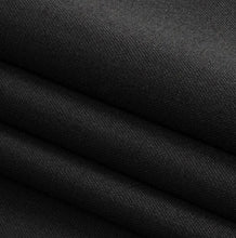 Load image into Gallery viewer, Black Polyester Suiting Fabric | 58&quot; Wide | Black Woven Polyester Suiting Fabric | Fabric mytextilefabric 