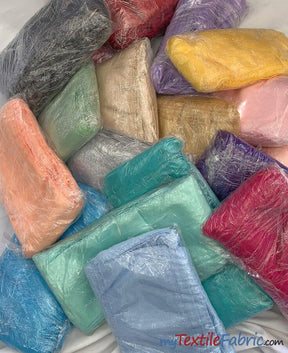 USA Made | Organza Chair Sashes | 8" x 108" Size | Pack of 50 | Multiple Colors | Organza Chair Ties Made in Los Angeles | newtextilefabric 