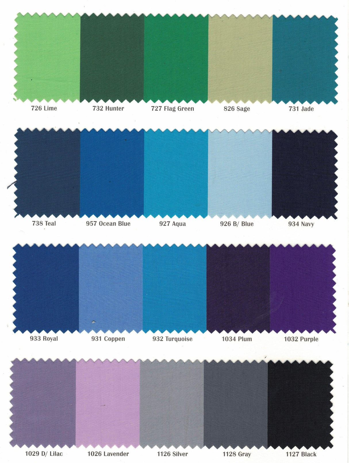 Polyester Cotton Broadcloth Fabric | 60" Wide | Solid Colors | Sample Swatch | Multiple Colors | Fabric mytextilefabric 