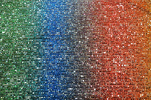 Load image into Gallery viewer, Rainbow Sequins Fabric | Multi Color Sequins Rainbow on Mesh Fabric | Mermaid Mesh Sequins Fabric | Ombre Sequins Fabric by the Yard | Fabric mytextilefabric 