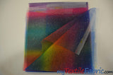 Rainbow Tulle Glitter Fabric | LGBT Fabric | 60" Wide | Multi Color Tulle with Sparkling Glitter | Great for Costumes, Tutu's, Wings, Dresses, Costume Fabric mytextilefabric 