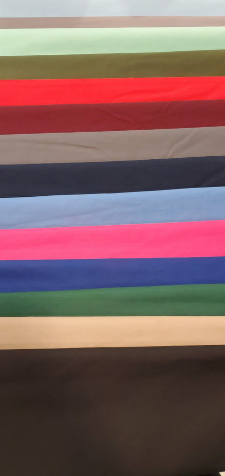 Polyester Cotton Broadcloth Fabric | 60" Wide | Solid Colors | Sample Swatch | Multiple Colors | Fabric mytextilefabric 