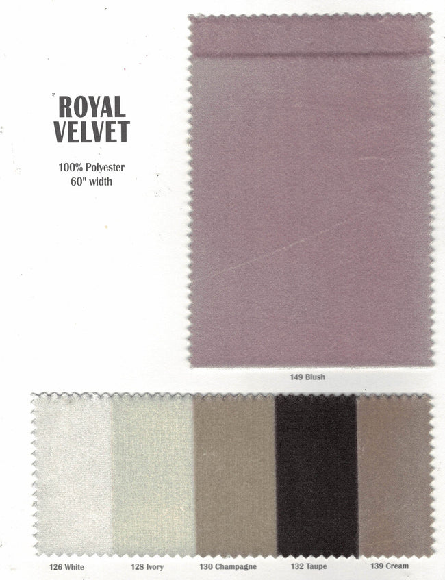 Royal Velvet Fabric, Soft and Plush Non Stretch Velvet Fabric, 60 W