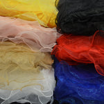 Load image into Gallery viewer, Organza Ruffled Taffeta Fabric | Layered Ruffle Taffeta Fabric | 57&quot; Wide | Multiple Colors | Fabric mytextilefabric 
