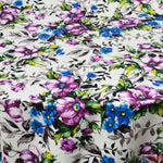 Load image into Gallery viewer, Watercolor Floral Satin Print | Dull Satin Print | 58/60&quot; Wide | Floral Satin Print | My Textile Fabric 

