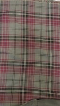 Load and play video in Gallery viewer, Grey Kilt Fabric | Grey Plaid Checker | Grey Tartan Fabric | 60&quot; Wide | Poly Rayon Kilt | Decor, Napkins, Scarves, Costumes, Blanket, Face Mask, Kilt |