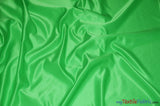 L'Amour Satin Fabric | Polyester Matte Satin | Peau De Soie | 60" Wide | Continuous Yards | Wedding Dress, Tablecloth, Multiple Colors | Fabric mytextilefabric Yards Apple Green 