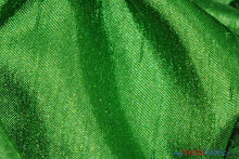 Load image into Gallery viewer, Shantung Satin Fabric | Satin Dupioni Silk Fabric | 60&quot; Wide | Multiple Colors | Sample Swatch | Fabric mytextilefabric Sample Swatches Apple Green 