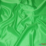 Load image into Gallery viewer, L&#39;Amour Satin Fabric | Polyester Matte Satin | Peau De Soie | 60&quot; Wide | Sample Swatch | Wedding Dress, Tablecloth, Multiple Colors | Fabric mytextilefabric Sample Swatches Apple Green 
