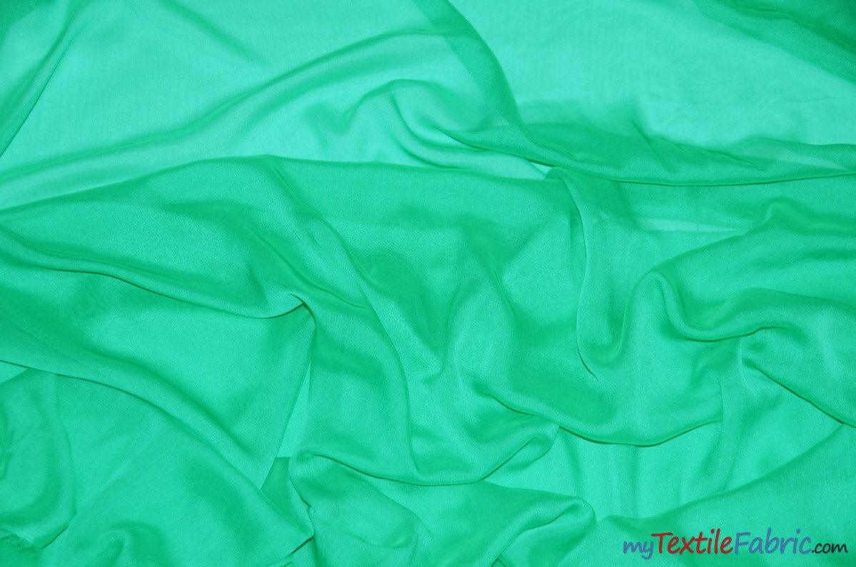 Two Tone Chiffon Fabric | Iridescent Chiffon Fabric | 60" Wide | Clean Edge | Multiple Colors | Continuous Yards | Fabric mytextilefabric Yards Aqua Marine 