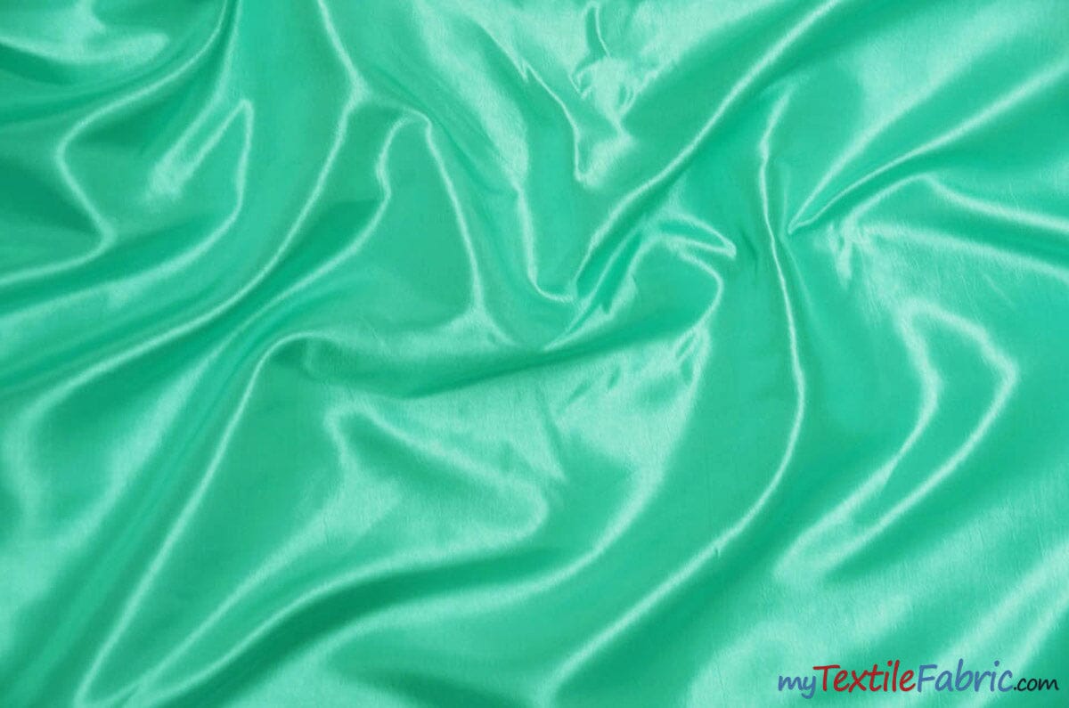 Stretch Taffeta Fabric | 60" Wide | Multiple Solid Colors | Sample Swatch | Costumes, Apparel, Cosplay, Designs | Fabric mytextilefabric Sample Swatches Aqua Marine 
