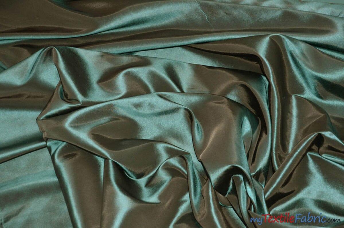 Taffeta Fabric | Two Tone Taffeta Fabric | Non Stretch Taffeta | 60" Wide | Multiple Solid Colors | Continuous Yards | Fabric mytextilefabric Yards Aqua Yellow 